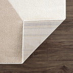 Abani Rugs Cream and Pink 8 ft. x 10 ft.(7'9"x10'2") Contemporary mid-Century Rug with Beige and Pink Geometric Circle. Minimalistic Design Rectangular Area Rug. Turkish Stain Resistant Area Rug.