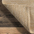 nuLOOM Alessi Solid Farmhouse Cotton Area Rug, 4x6, Beige