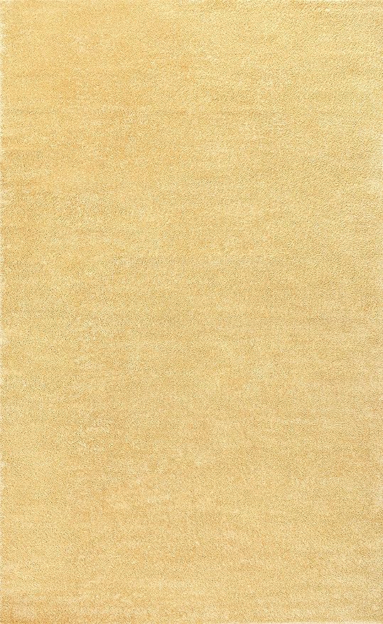 JONATHAN Y Haze Solid Low-Pile Mustard Indoor Area Rug 12x15, Coastal,Bohemian,Minimalist,Classic, Easy-Cleaning for Living Room,Bedroom,Kitchen,Pet Friendly,Non-Shedding (SEU100B-15)