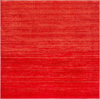 SAFAVIEH Adirondack Collection Area Rug - 6'7" Square, Red & Grey, Modern Ombre Design, Non Shedding & Easy to Clean, Ideal for Living Room, Bedroom, Office, Dining Space (ADR113Q)