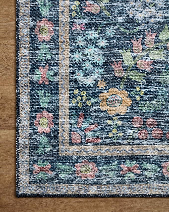 Loloi Rifle Paper Co. Maison Collection MAO-06 Blue/Multi 2'-3" x 3'-9", .19" Pile Height, Accent Rug