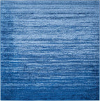 SAFAVIEH Adirondack Collection Area Rug - 9' Square, Light Blue & Dark Blue, Modern Ombre Design, Non Shedding & Easy to Clean, Ideal for Living Room, Bedroom, Office, Dining Space (ADR113F)