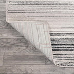JONATHAN Y Austin Gradient Striped Gray/Black Indoor Area Rug, 3x5, Modern, Contemporary, Easy-Cleaning for Living Room, Bedroom, Kitchen, Pet Friendly, Non-Shedding (LUX103A-3)