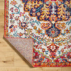Livabliss Area Rugs - 8x10 Odelia Vintage Boho Beige Mustard Gray Area Rug for Living Room Bedroom - Floral Medallion Stain Resistant Carpet for Kitchen, Nursery, Office (7'10" x 10'3")