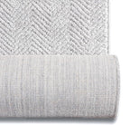 Well Woven Custom Size Hallway & Stair Runner- Harlow Pompeii Light Grey 31 Inches Wide x 24 Feet Long Runner (31" x 24') Runner Rug - Modern Chevron Pattern, Ultra-Soft, Easy-Clean