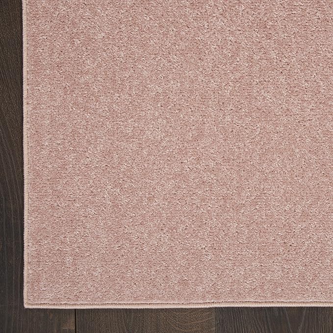 Nourison Home Nourison Essentials Pink 7' x 10' Area Rug - Easy Clean, Non Shedding, Bed Room, Living Room, Dining Room, Kitchen (7' x 10')