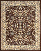 Unique Loom Sialk Hill Collection Area Rug - Washington (7' 10" x 10' Rectangle Brown/Black)