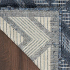 Nourison Home Versatile Navy Blue 6' x 9' Area Rug - Easy Clean, Non Shedding, Bed Room, Living Room, Dining Room, Kitchen (6' x 9')