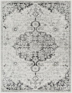 Livabliss Odelia Vintage Bohemian Area Rug,5'3" x 7'3",Black