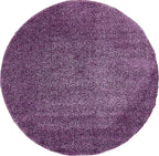 Unique Loom Solo Collection Area Rug - Calabasas (6' 1" Round, Violet)