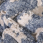 Well Woven Custom Size Runner - Choose Your Length - Ainsley Blue Diamond Trellis Geometric Tribal - 31 Inches Wide x 23 Feet Long Runner (31" x 23' Runner) Rug
