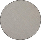 Nourison Home Courtyard Ivory Charcoal 5' x Round Area Rug - Easy Clean, Non Shedding, Bed Room, Living Room, Dining Room, Kitchen (5' x Round)