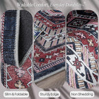 Turkish Rug. Washable Vintage Oriental Antique Inspired Traditional Doormat Small Modern Area Rugs Luxury Entryway Entry Bedroom Bathroom Kitchen (400RN, 2' x 3')