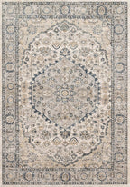 Loloi Teagan Collection TEA-01 Natural/Lt. Grey 2'-8" x 13' Runner Rug, Large, Soft Neutral Rug, High-Traffic for Living Room, Bedroom, Home Office, Dining Area