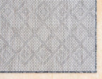 Unique Loom Outdoor Trellis Collection Area Rug - Tribal Trellis (10' x 13' 1" Rectangle, Charcoal Gray/ Natural)