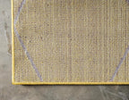 Unique Loom Trellis Frieze Collection Area Rug - Geometric (10' x 14' 1", Yellow/ Ivory)