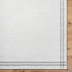 Mark&Day Wool Rugs, 6x9 Janmichael Cottage Light Silver/Charcoal Area Rug, Silver Grey Carpet for Living Room, Bedroom or Kitchen (6' x 9')