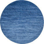 SAFAVIEH Adirondack Collection Area Rug - 8' Round, Light Blue & Dark Blue, Modern Ombre Design, Non Shedding & Easy to Clean, Ideal for Living Room, Bedroom, Office, Dining Space (ADR113F)