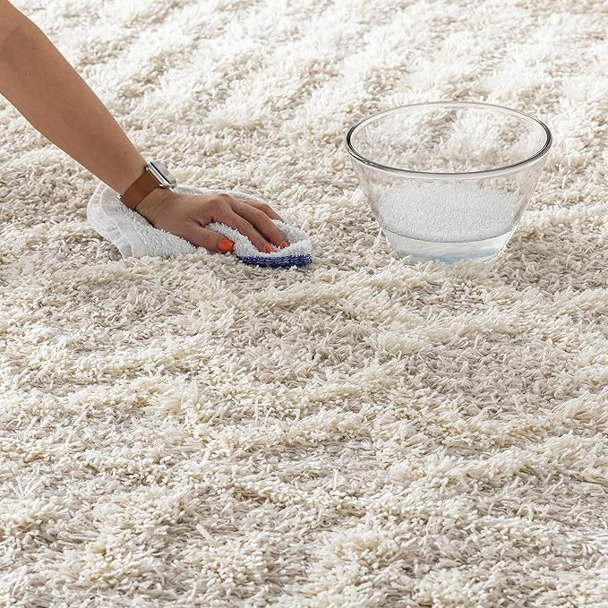 Livabliss Hapsburg Moroccan Shag Area Rug, 2'7" x 5', Beige