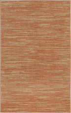 Nourison Home Nourison Essentials Rust 3' x 5' Area Rug - Easy Clean, Non Shedding, Bed Room, Living Room, Dining Room, Kitchen (3' x 5')