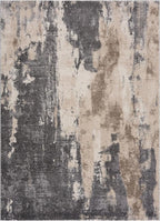 LUXE WEAVERS Euston Collection Gray-Gray 6x9 Modern Abstract Area Rug
