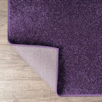 JONATHAN Y Haze Solid Low-Pile Purple Indoor Area Rug 5x8, Coastal,Bohemian,Minimalist,Classic, Easy-Cleaning for Living Room,Bedroom,Kitchen,Pet Friendly,Non-Shedding (SEU100N-5)
