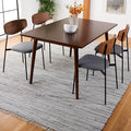 SAFAVIEH Rag Rug Collection Area Rug - 10' Square, Grey, Handmade Boho Stripe Cotton, Ideal for High Traffic Areas in Living Room, Bedroom (RAR121A)