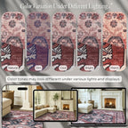 Fame Rugs Turkish Rug. Washable Vintage Oriental Antique Inspired Traditional Doormat Small Modern Area Rugs Luxury Entryway Entry Bedroom Bathroom Kitchen (404RR, 2' x 3')