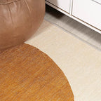 JONATHAN Y Machine Washable Indoor Area Rug 8X10 Cream/Terracotta, Cirkel Minimalist Geometric Dot for Living Room, Bedroom, Kitchen, Office, Easy-Cleaning, Pet-Friendly, Non-Shedding WSH113A-8