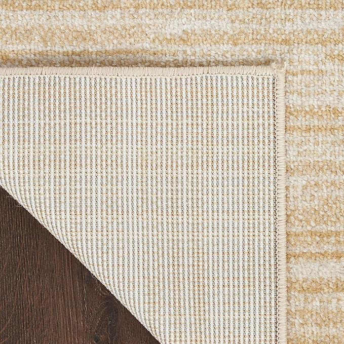 Nourison Home Nourison Essentials Ivory Gold 5' x 7' Area Rug - Easy Clean, Non Shedding, Bed Room, Living Room, Dining Room, Kitchen (5' x 7')