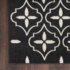 Nourison Home Nourison Essentials Black Ivory 4' x 6' Area Rug - Easy Clean, Non Shedding, Bed Room, Living Room, Dining Room, Kitchen (4' x 6')