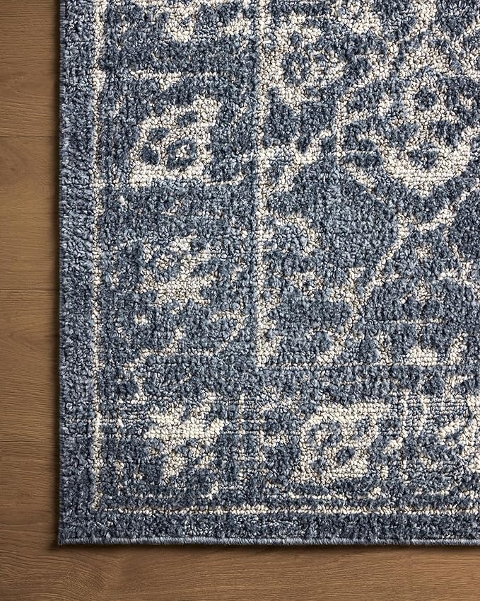 Loloi Magnolia Home by Joanna Gaines Gigi Collection GIG-02 Navy/Stone 9'-2" x 13' Area Rug