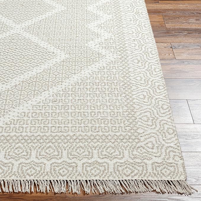 Mark&Day Wool Rugs, 9x12 Nishnabotny Cottage Medium Beige Area Rug, Beige Carpet for Living Room, Bedroom or Kitchen (8'10" x 12')