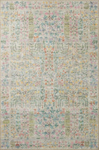Loloi Rifle Paper Co. Maison Collection MAO-07 Khaki 3'-0" x 3'-0" Round, .19" Pile Height, Accent Rug