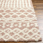 Livabliss Hapsburg Moroccan Shag Area Rug,7'10" x 10'3",Dusty Pink