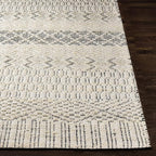 Mark&Day Area Rugs, 9x12 Greensburg Global Cream Area Rug, Cream Grey Carpet for Living Room, Bedroom or Kitchen (8'10" x 12')