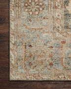 Loloi Margot Collection MAT-03 Ocean/Spice 2'-6" x 9'-6" Runner Rug feat. CloudPile, No-Shed Easy Clean Large Patterned Area Rug for Living Room, Bedroom, Dining Area