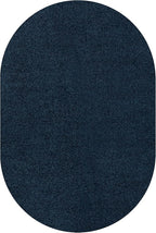 Eyely UES100C-5OV Supersoft Haze Solid Low-Pile Indoor Area Rug, Coastal, Bohemian, Minimalist, Classic, Casual for Bedroom,Kitchen,Living Room,Non Shedding,Easy-Washing, Blue, 5 X 8 Oval