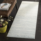 SAFAVIEH Adirondack Collection Runner Rug - 2'6" x 14', Slate & Cream, Modern Ombre Design, Non Shedding & Easy to Clean, Ideal for Hallway, Foyer, Kitchen, Entryway, Bedroom (ADR113T)
