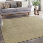 Nourison Home Nourison Essentials Green Gold 7' x Square Area Rug - Easy Clean, Non Shedding, Bed Room, Living Room, Dining Room, Kitchen (7' x Square)