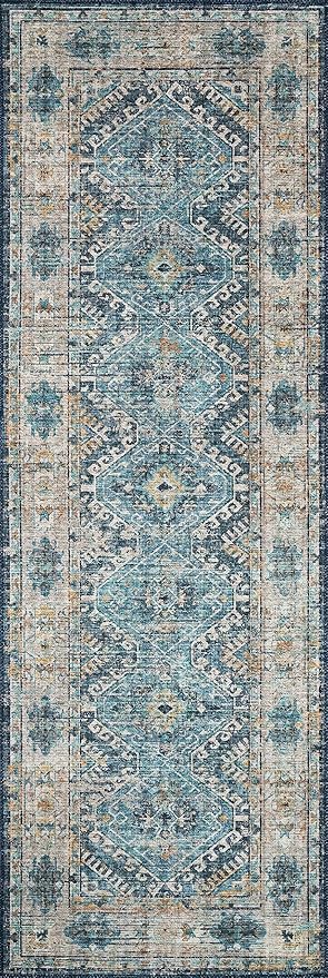 Loloi Skye Collection SKY-03 Denim/Natural 9'-0" x 12'-0" Area Rug