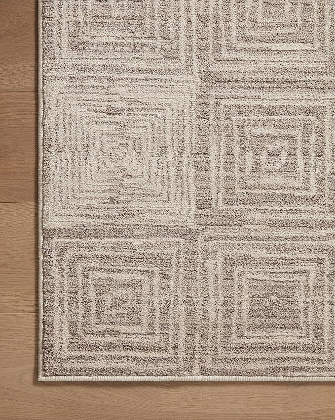 Loloi Darby Collection DAR-05 Beige/Grey 2'-7" x 10'-0" Runner Rug