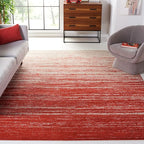 SAFAVIEH Area Rug 9x12 - Adirondack Collection - Large - Orange & Grey, Modern Ombre Design, Non Shedding & Easy to Clean, Ideal for Living Room, Bedroom, Office, Dining Space (ADR113P)