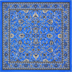 Unique Loom Sialk Hill Collection Area Rug - Washington (8' Square Dark Blue/Black)