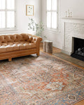 Loloi Loren Collection LQ-15 Terracotta/Sky 2'-3" x 3'-9" Accent Rug