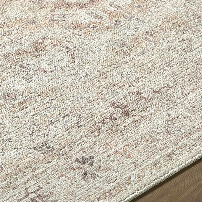 Hauteloom Nakia Living Room, Bedroom Area Rug - Traditional - Beige, Taupe, Ivory - 9'11" x 14'