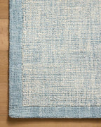 Loloi Magnolia Home by Joanna Gaines Henley Collection HNY-01 Ivory/Blue 7'-9" x 9'-9" Area Rug