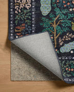 Loloi Rifle Paper Co. Canopy Collection CNP-05 Charcoal 5'-0" x 5'-0" Round Accent Rug