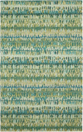 Dash and Albert Paint Chip Wool Area Rug - 5' x 8' Moss Graphic Hand Micro Hooked Accent Rug - Durable, High Traffic Areas Hallway, Living Room, Stairs