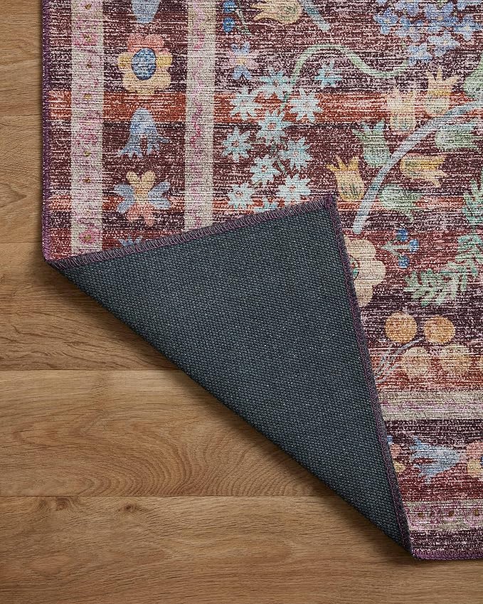 Loloi Rifle Paper Co. Maison Collection MAO-06 Red 2'-6" x 7'-6", .19" Pile Height, Runner Rug